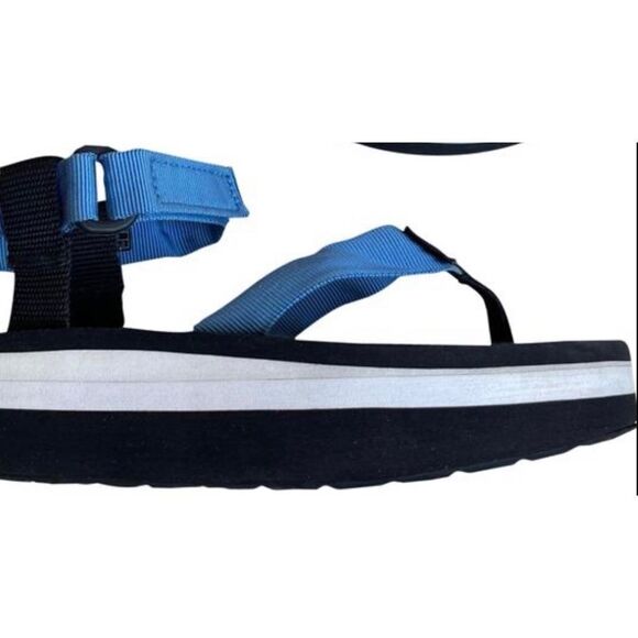 Teva Universal Flatform Sandal Blue Black White Unisex Outdoor Waterproof Size 9 main image 13